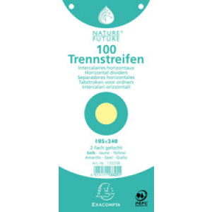 EXACOMPTA scheidingsstroken Premium, 105 x 240 mm, blauw, 100 stuks