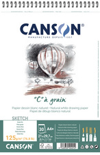CANSON schetsblok C à grain, A4, 125 g/m², 30 vel