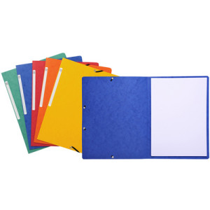 EXACOMPTA elastomap A4, blauw, karton, 10 stuks