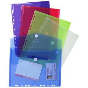 EXACOMPTA documentenmappen A4, polypropylen, gekleurd gesorteerd, 5 stuks