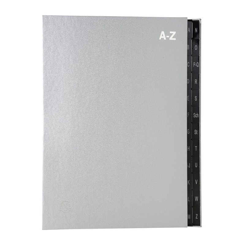 EXACOMPTA boîte de classement A4, A-Z, bleu, 24 compartiments