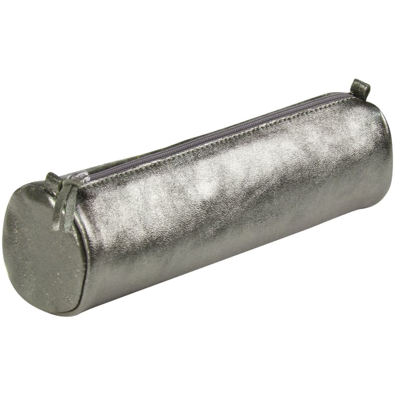 Clairefontaine étui-rouleau CUIRISÉ, cuir, argent