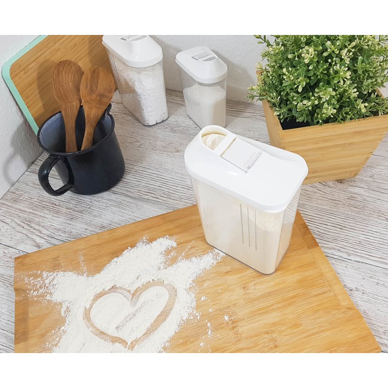 keeeper boîte à secouer Paola, 0,5 litre, blanc/transparent