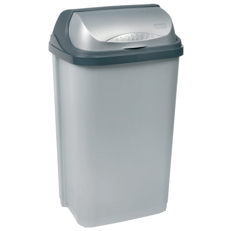keeeper poubelle Rasmus, 50 litres, couleur graphite, avec couvercle roulant