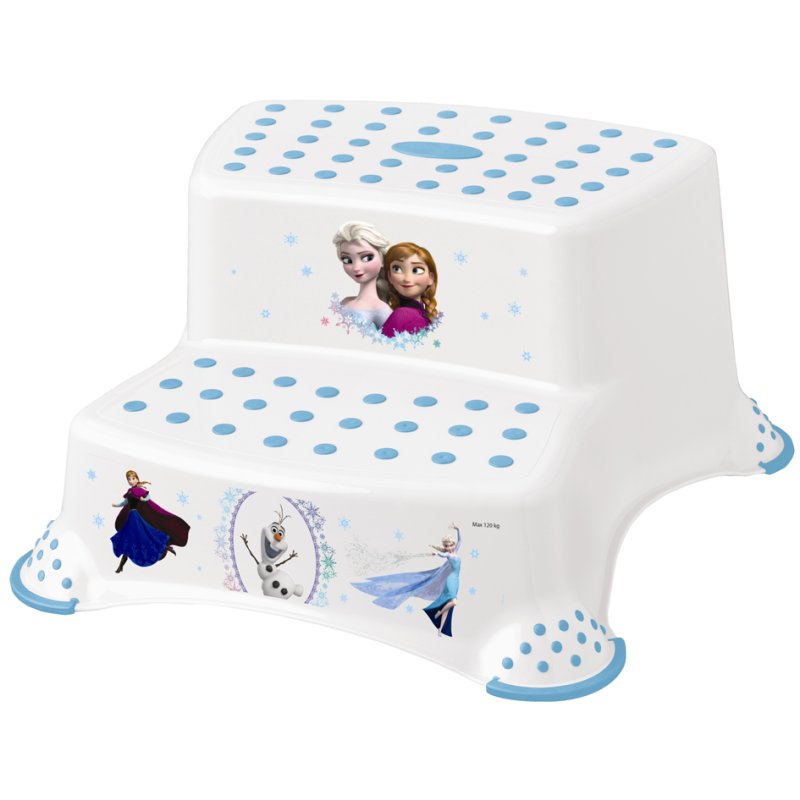 keeeper kids marchepied igor frozen, deux marches, blanc, 120 kg capacité de charge