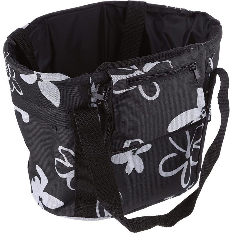 FISCHER sacoche de vélo, noir/blanc, polyester, capacité 5 kg