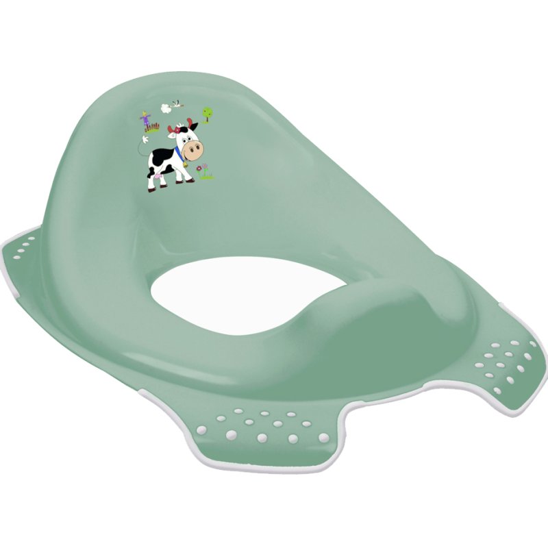 keeeper lunettes de toilette enfant 'ferme amusante', vert, avec protection anti-éclaboussures