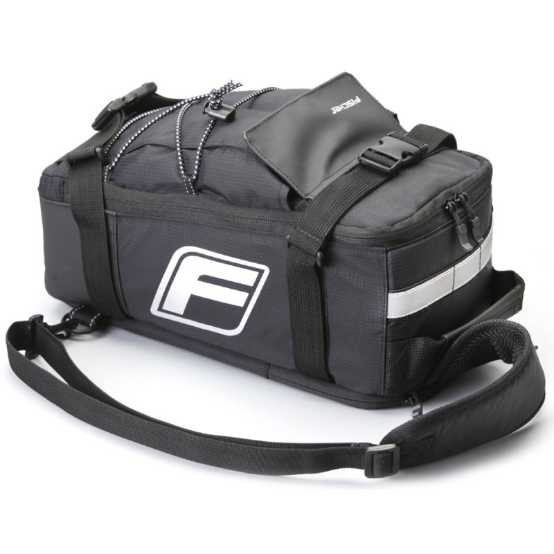 FISCHER fietsdragertas 2-in-1, zwart, 5 liter, 180×160×325 mm