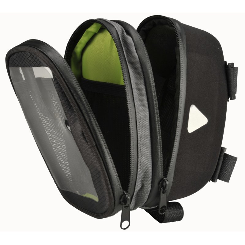 FISCHER sacoche de selle Premium, noir, smartphones jusqu'à 5,5 pouces, 170×120×125 mm