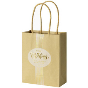 folia papieren kerstcadeauzakjes, 3 motieven gesorteerd, 180×80×210 mm, 3 stuks
