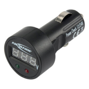 ANSMANN Accu tester voor auto 12-24V zwart