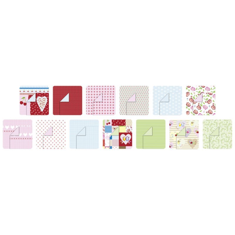 folia motivblok Zomerlandschap, 240 × 340 mm, 26 vel