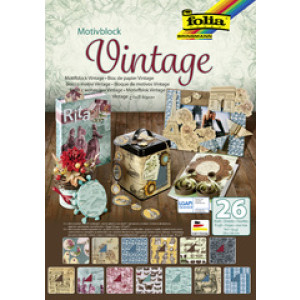 folia motivenblok Vintage, 240 × 350 mm, 26 vellen