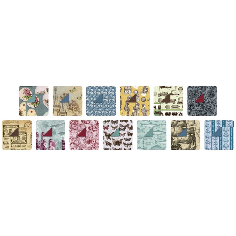folia motivenblok Vintage, 240 × 350 mm, 26 vellen