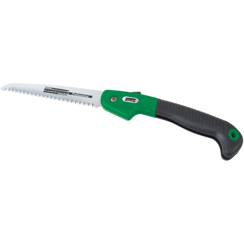 BRÜDER MANNESMANN GREEN LINE folding garden saw, black/green