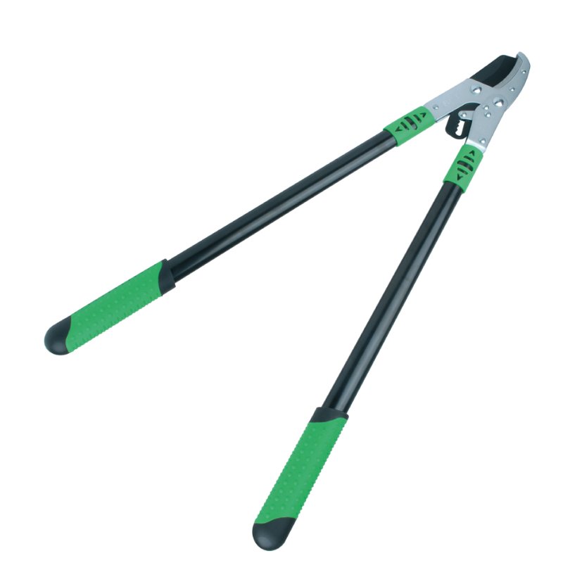 BRÜDER MANNESMANN GREEN LINE enclume sécateur à crémaillère, 737 mm, noir/vert