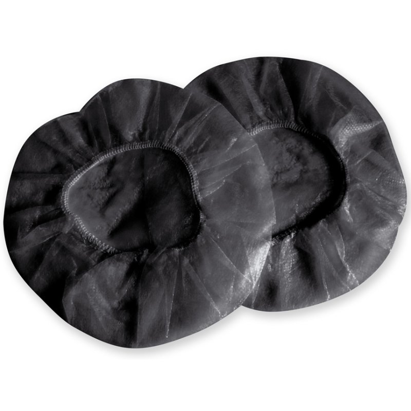 HYGOSTAR covers for capsule hearing protection, black, 110 mm, 100 pairs