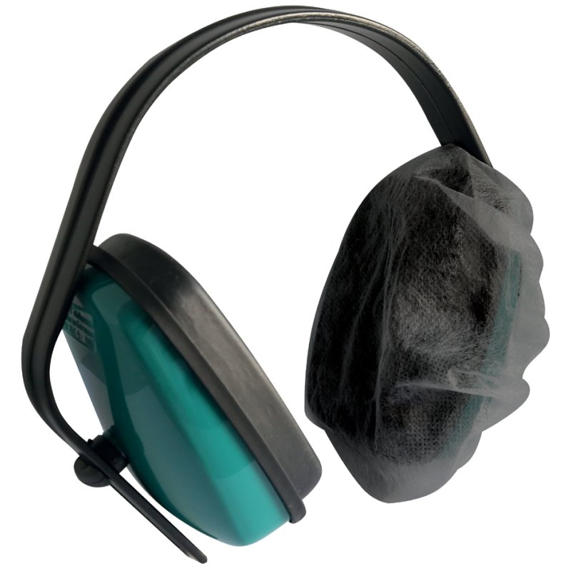 HYGOSTAR covers for capsule hearing protection, black, 110 mm, 100 pairs