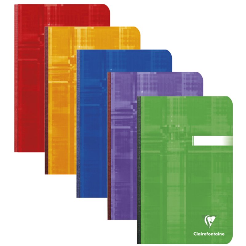 Clairefontaine carnet A6, quadrillé, 96 feuilles, couverture cartonnée