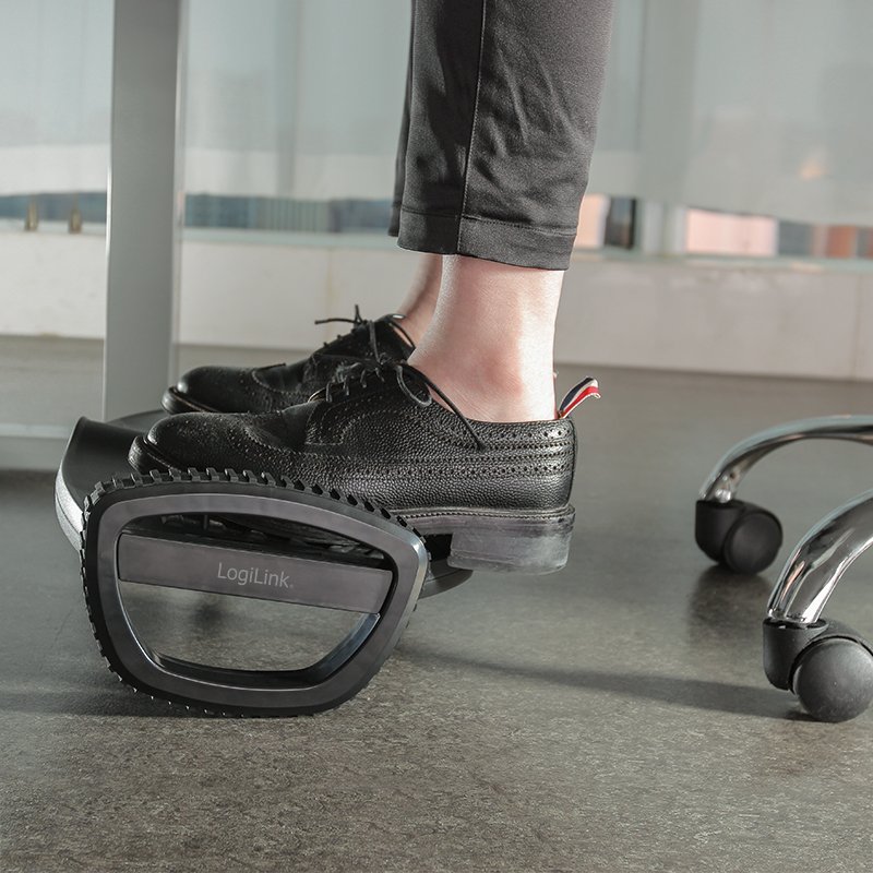 LogiLink repose-pieds, compact, noir, plastique