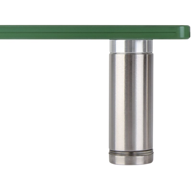 LogiLink monitor stand extra wide, steel/glass, silver