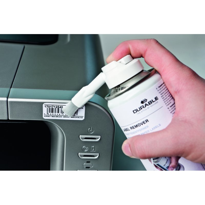 DURABLE label remover spray, 200 ml, with brush
