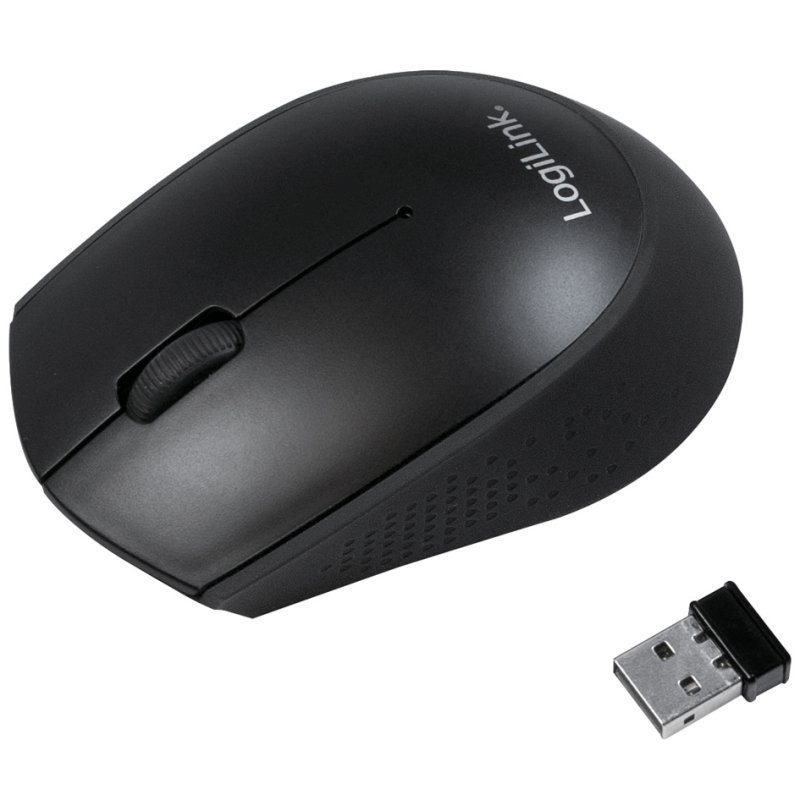 LogiLink wireless desk set, 2.4 GHz, black, 1200 dpi