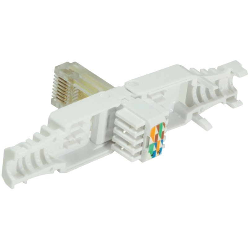 LogiLink Professional Connecteur RJ45 Catégorie 5e, non blindé, blanc, UTP
