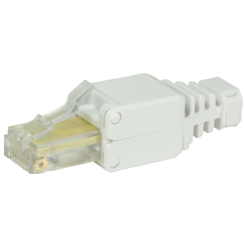 LogiLink Professional Connecteur RJ45 Catégorie 5e, non blindé, blanc, UTP