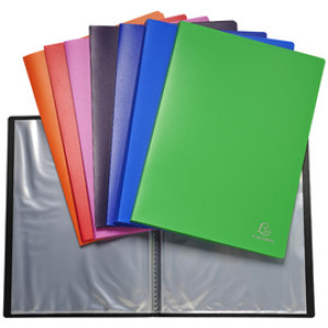 EXACOMPTA Showbook A4, 20 hoezen, gekleurd gesorteerd