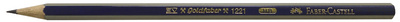 Faber-Castell potlood Goldfaber zeskant, HB, blauw/goud gelakt