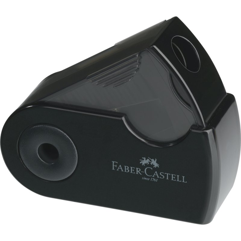 Faber-Castell taille-crayon SLEEVE MINI, noir, avec chambre à copeaux
