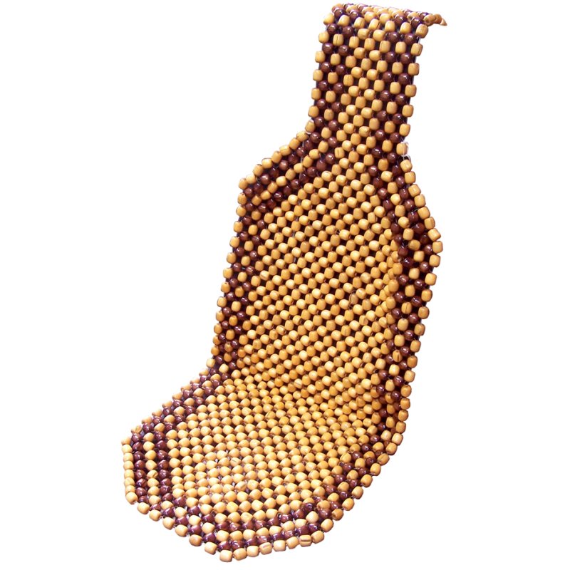 IWH coussin de siège en perles de bois, beige, 390×1270 mm, universel