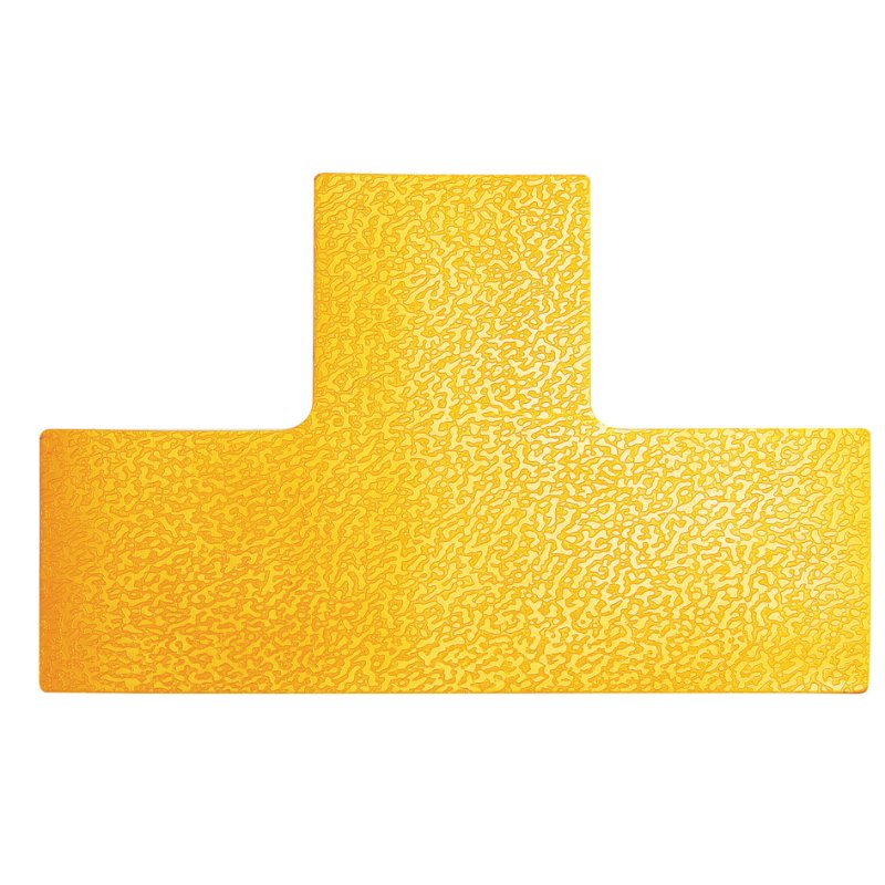 DURABLE marquage sol forme croix, auto-adhésif, jaune, 10 pièces