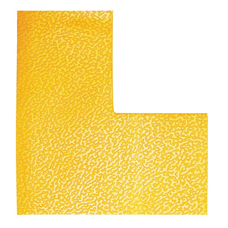 DURABLE marquage sol forme croix, auto-adhésif, jaune, 10 pièces