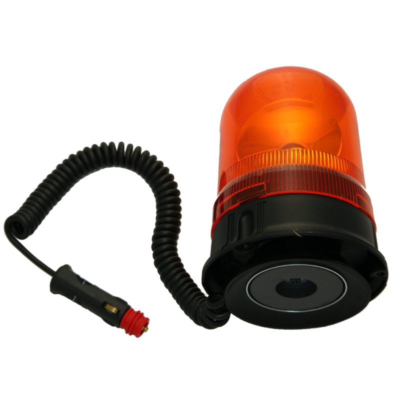 IWH orange beacon light, 12V 55W, magnetic base