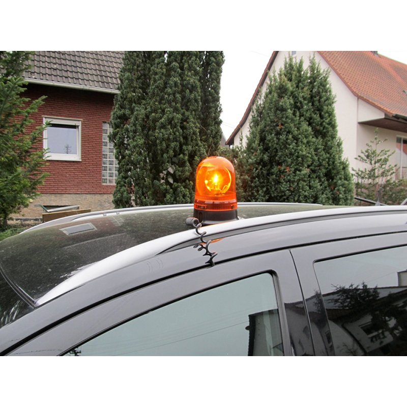 IWH orange beacon light, 12V 55W, magnetic base