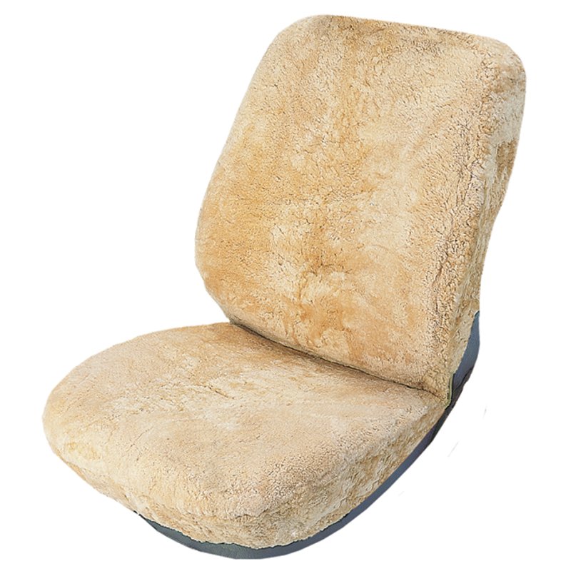IWH housse de siège en peau de mouton, beige, universel, 100% peau de mouton