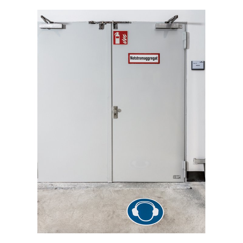 DURABLE pictogramme de sécurité Utiliser le passage piétons, autocollant, 430 mm