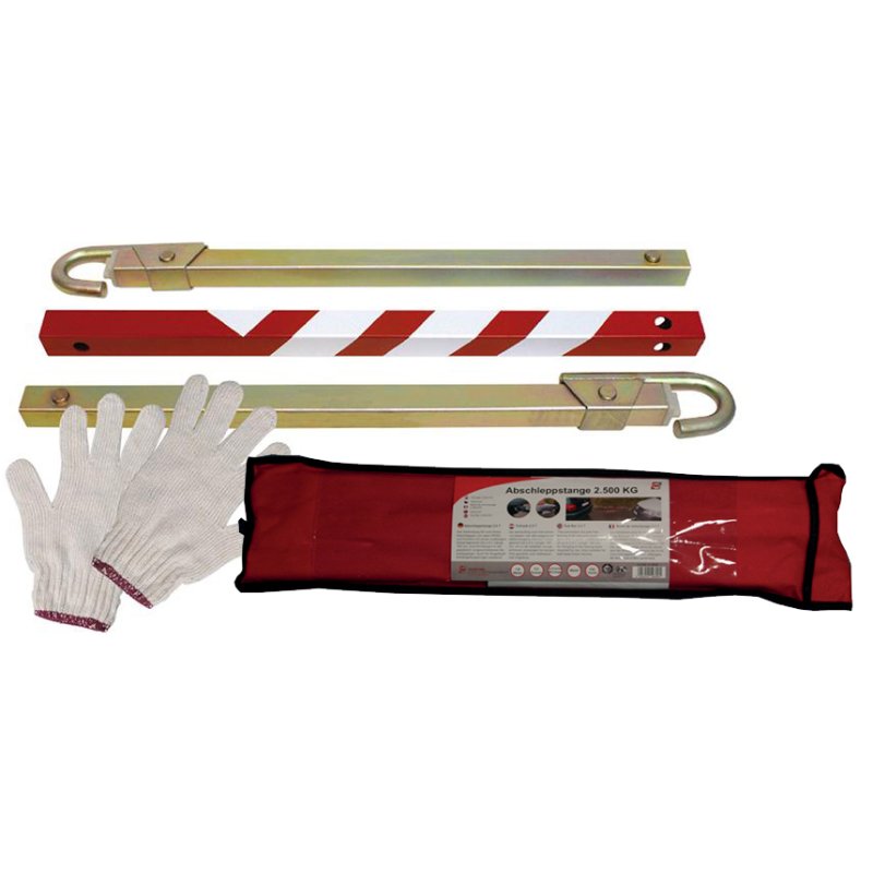IWH barre de remorquage, 2,5 ton, 1,8 mètre, incl. gants et sac de rangement