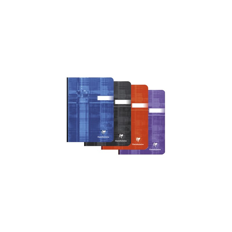 Clairefontaine notitieboek A5, geassorteerde kleuren, 96 vel, 5 stuks