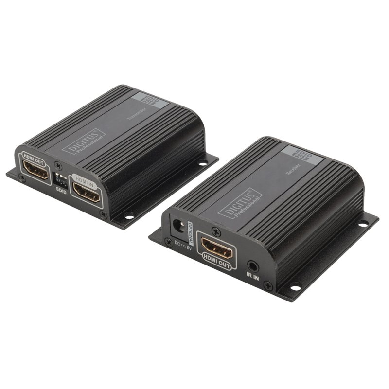 DIGITUS HDMI video extender set, 50 m range, 1080p, black