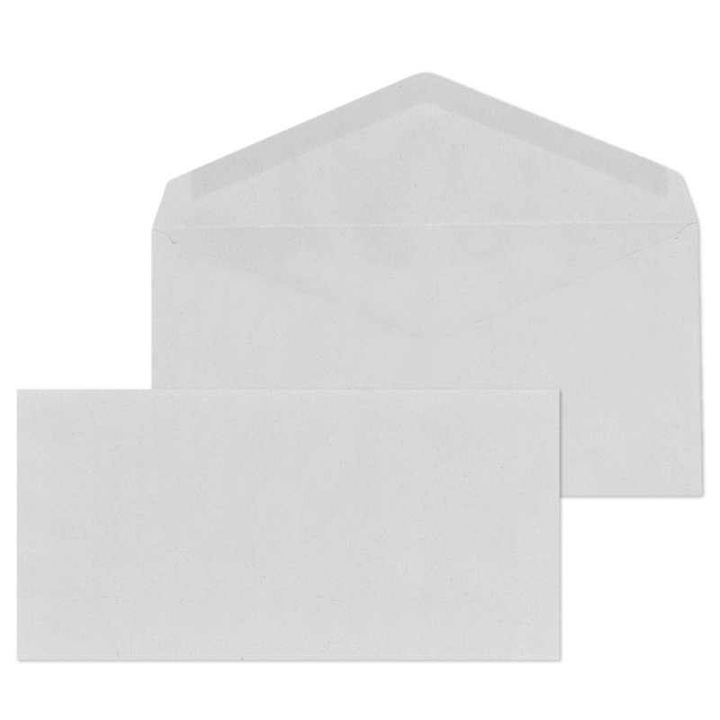 MAILmedia enveloppes DIN long, bande adhésive humide, gris, 1000 pièces