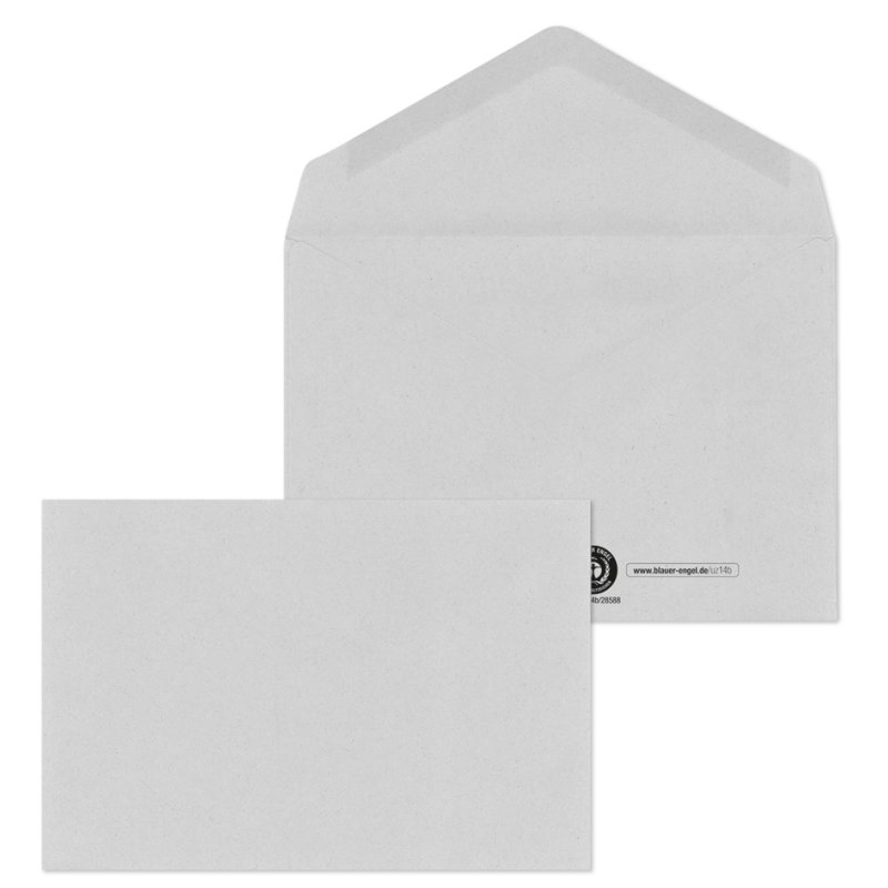 MAILmedia enveloppes DIN long, bande adhésive humide, gris, 1000 pièces