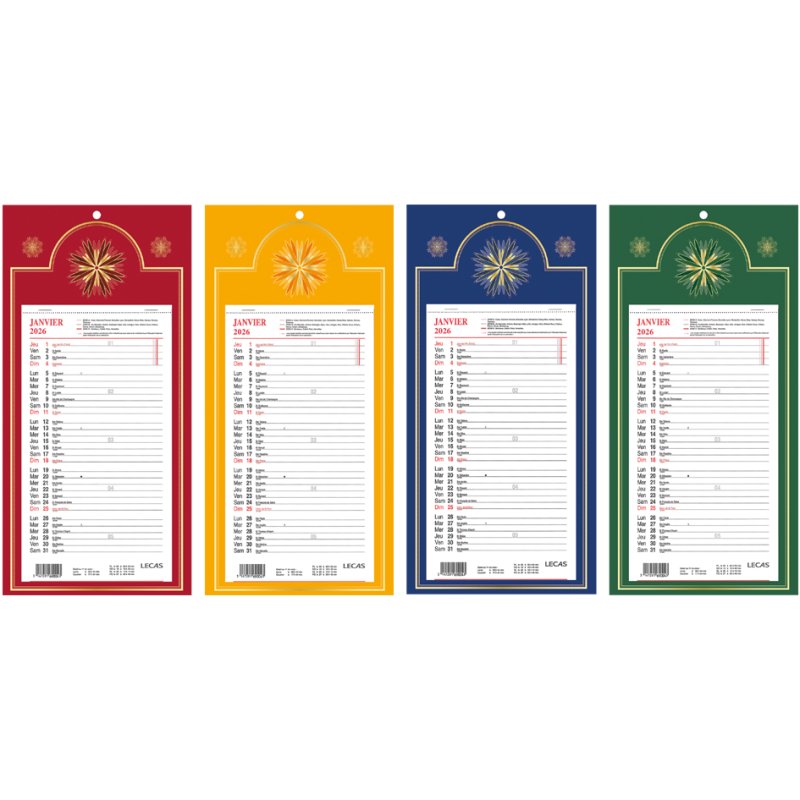 LECAS wandkalender, 160 x 330 mm, Skytos decor, 2027