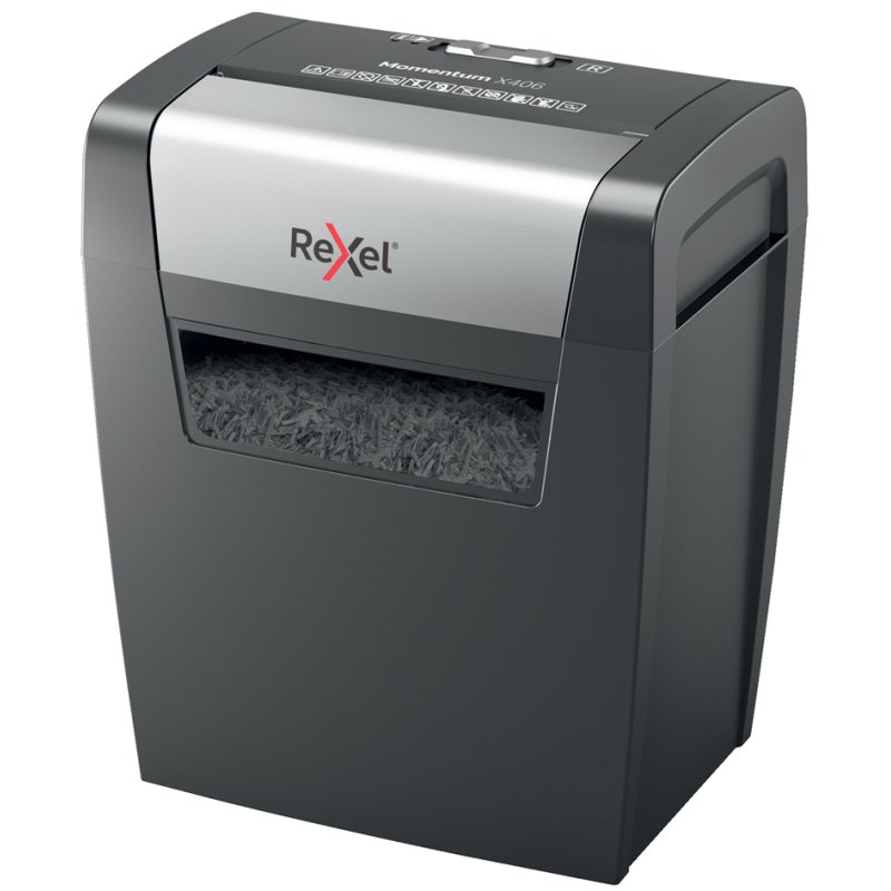 Rexel Momentum X406 papiervernietiger, P-4, 6 vel, 15 liter