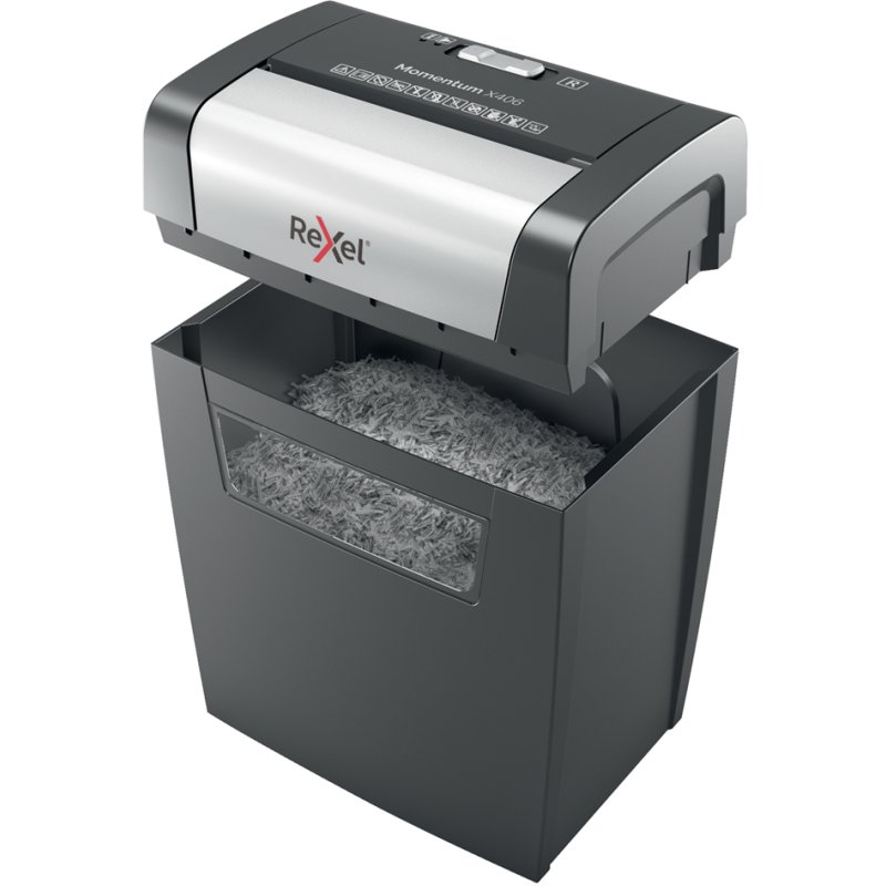 Rexel Momentum X406 papiervernietiger, P-4, 6 vel, 15 liter