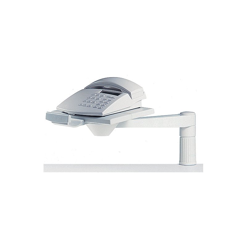 Hansa telephone holder Tele-Swing, light grey, 360° rotatable, 4 kg load capacity
