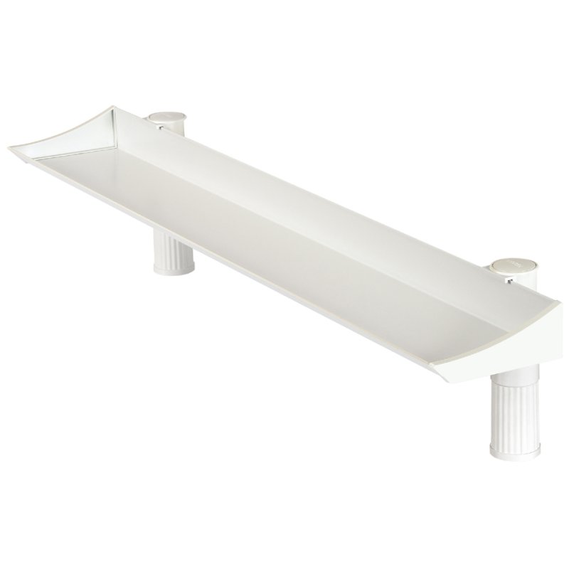 Hansa panneau de surcharge de bureau Uno Top Board, gris clair, plastique, 1000 mm