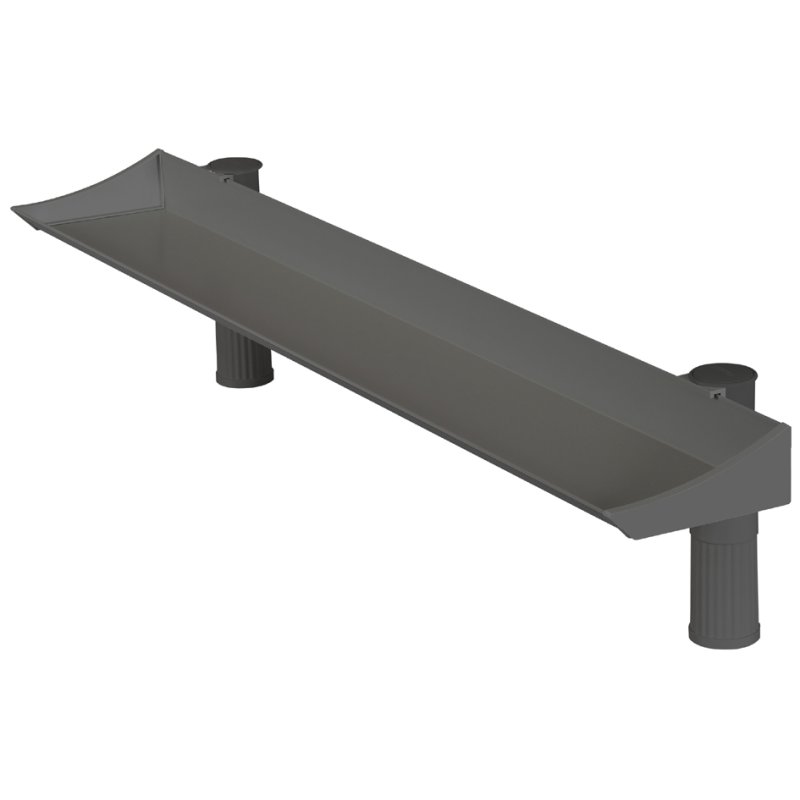 Hansa panneau de surcharge de bureau Uno Top Board, gris clair, plastique, 1000 mm